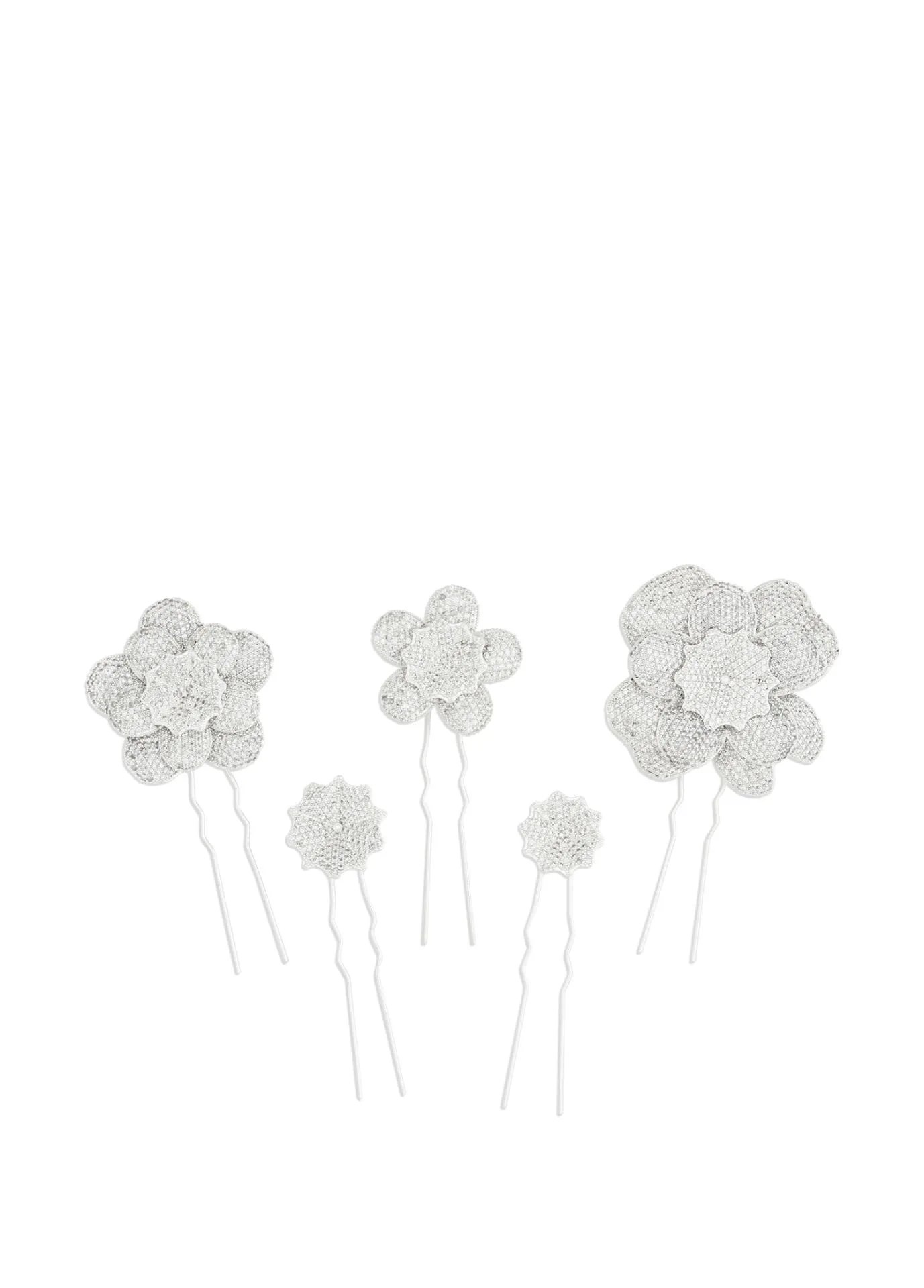 RENESA Gümüş Pin Toka Set — 2. görünüm