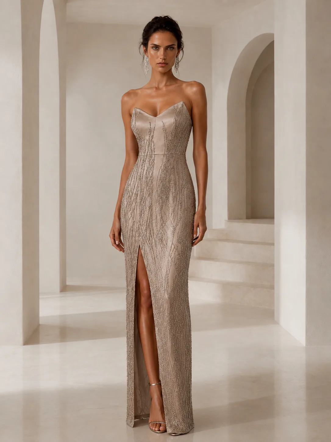 Champagne Crystal Dress