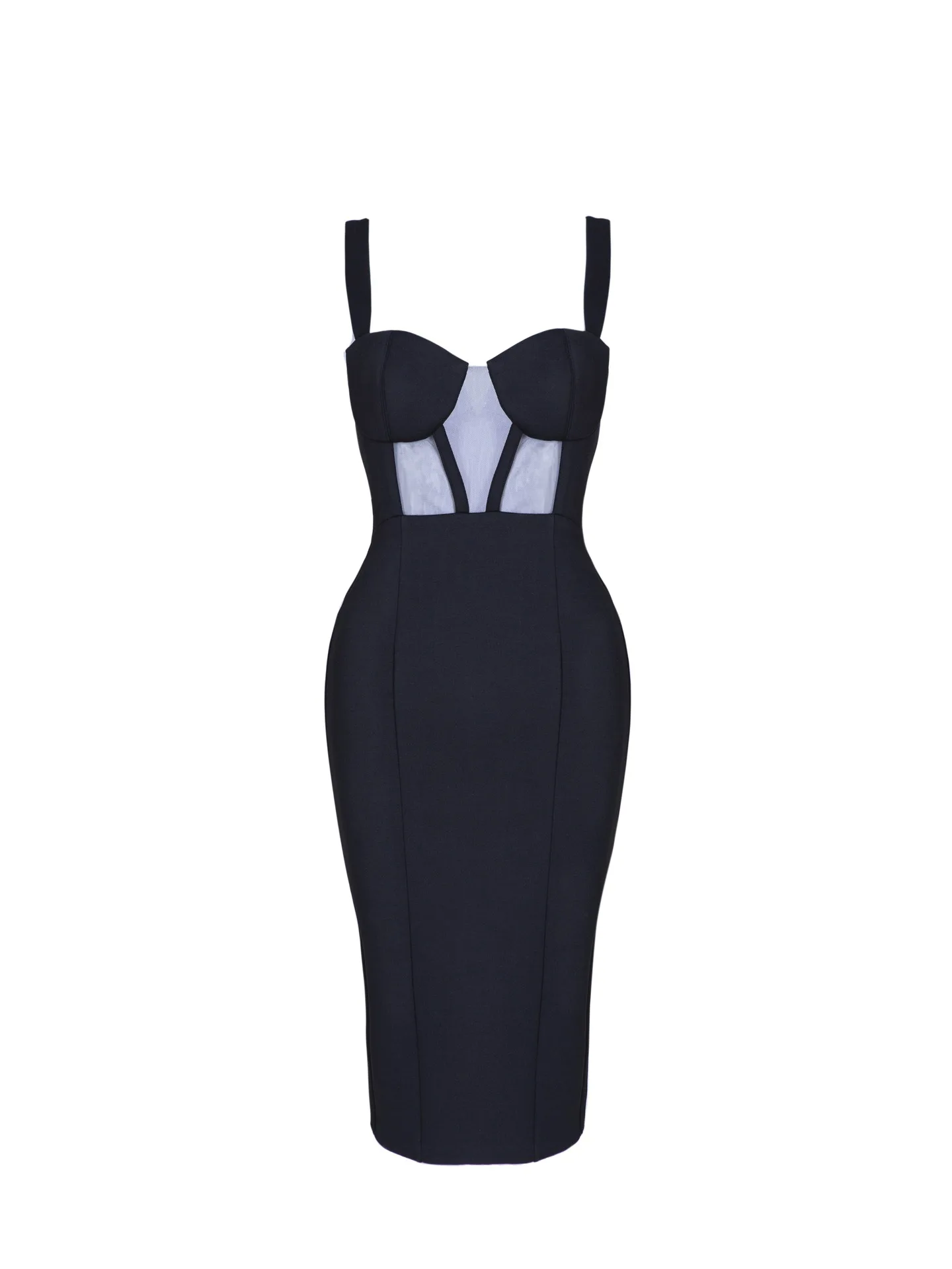 Noir Sheer Corset Dress — 3. görünüm