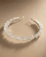 İnci ve Kristal Minimalist Abiye Taç — 4. görünüm