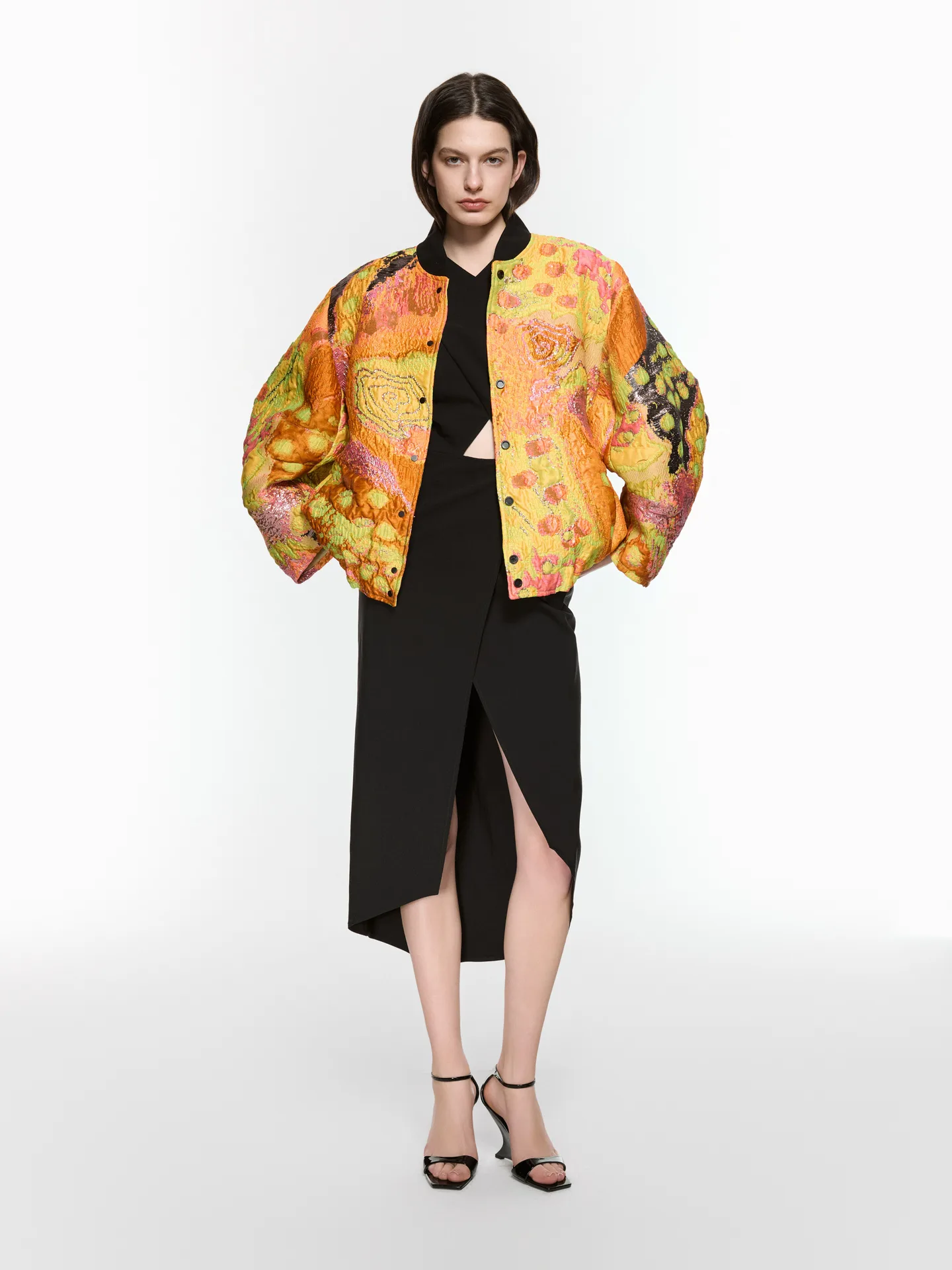 Statement Jacquard Bomber